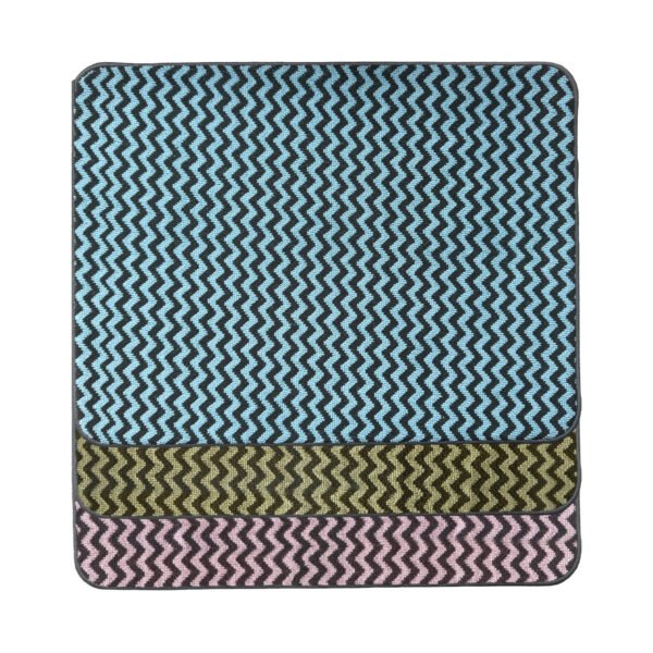 Purple Wave Stripe Foam-Core Dish Drying Mat – Cushioned & Absorbent