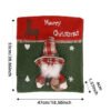 holiday plush figure chair slipcovers (5) Plush Santa Claus chair cover; Plush snowman Christmas chair slipcover