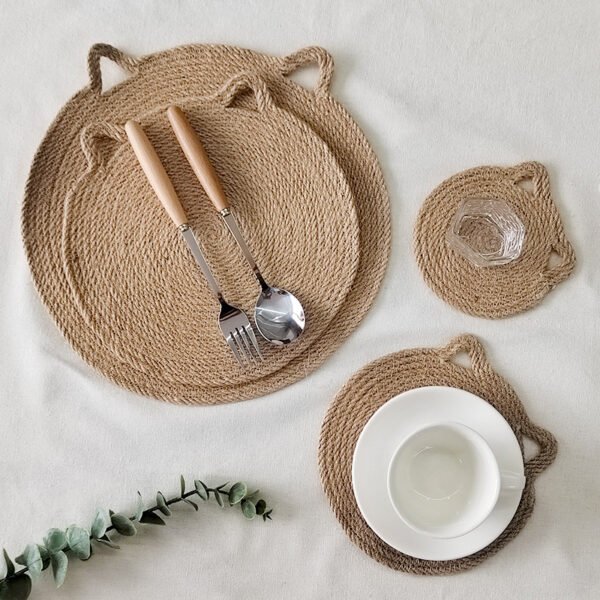 Natural Jute Rope Mats Cat