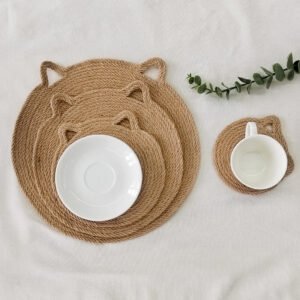 Natural Jute Rope Mats Cat