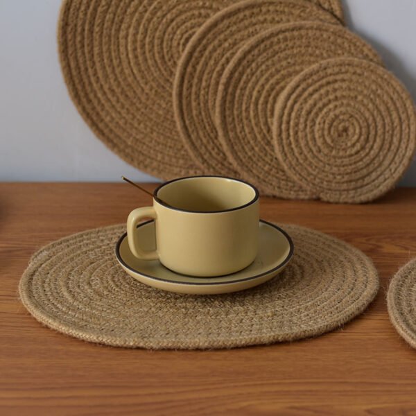 Natural Jute Rope Mats Round