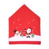 non-woven red christmas chair covers (7) Non-woven Christmas Santa hat chair cover; Holiday novelty chair slipcover in red