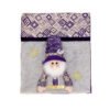 purple sequin santa snowman christmas chair covers
