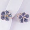 White Flower Napkin Ring Zinc Alloy