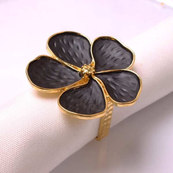 Blue Floral Napkin Ring