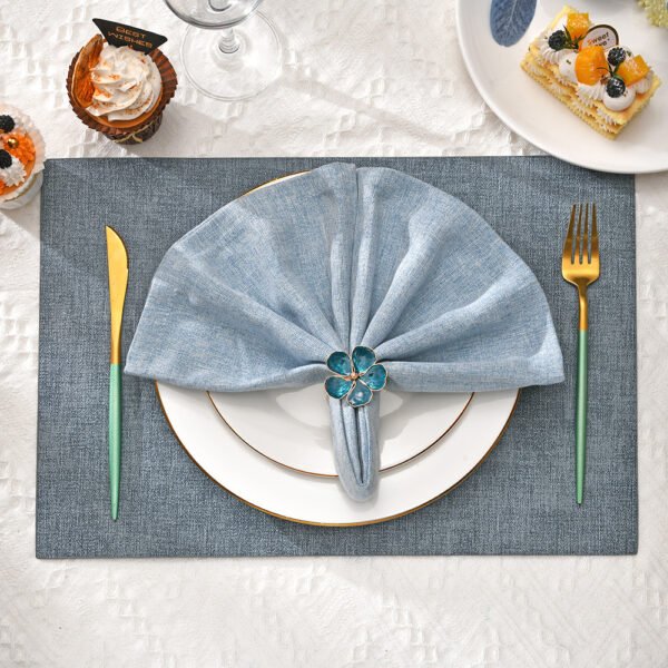 Blue Floral Napkin Ring