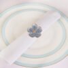 Blue Floral Napkin Ring