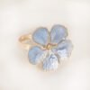 Blue Floral Napkin Ring