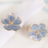 Blue Floral Napkin Ring