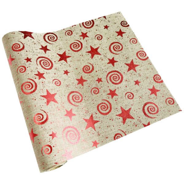 Christmas Reindeer Gold Foil Table Runner (10) Christmas Reindeer Gold Foil Table Runner