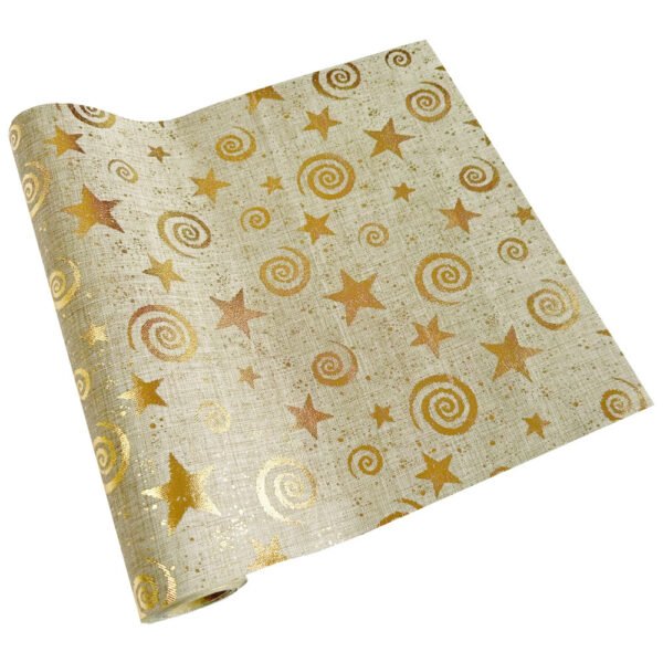 Christmas Reindeer Gold Foil Table Runner (11) Christmas Reindeer Gold Foil Table Runner