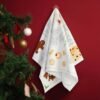 Christmas napkin (2) Cotton Christmas napkin with red and green holiday prints