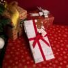 Christmas napkin (4) Cotton Christmas napkin with red and green holiday prints