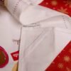 Christmas napkin (5) Cotton Christmas napkin with red and green holiday prints
