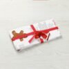 Christmas napkin (6) Cotton Christmas napkin with red and green holiday prints