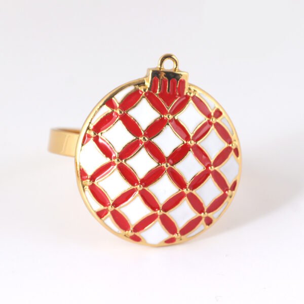 Christmas Snowball Napkin Ring