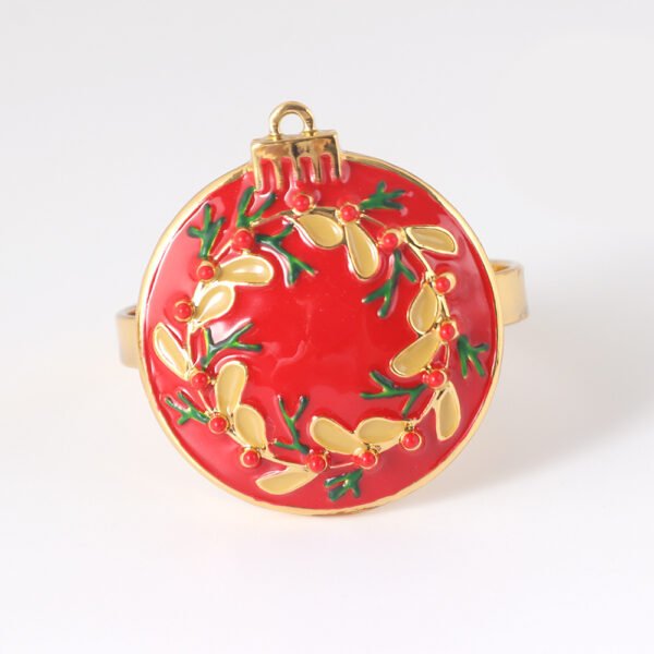 Christmas Snowball Napkin Ring