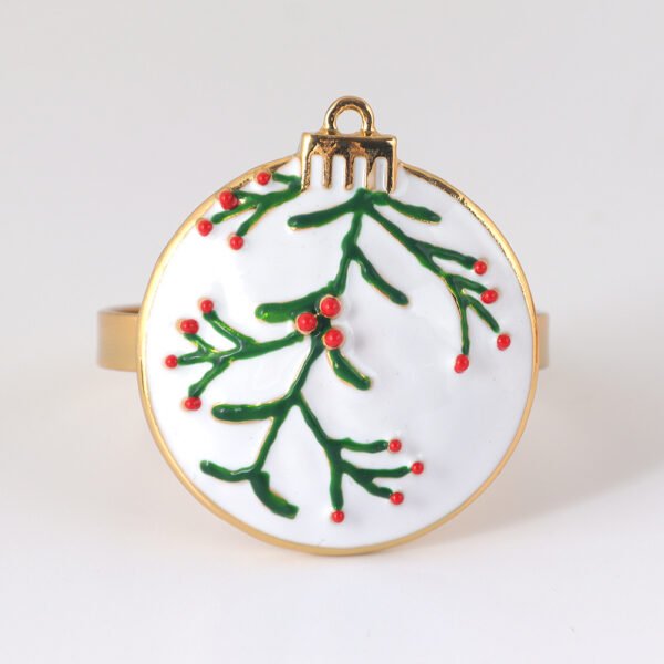 Christmas Snowball Napkin Ring