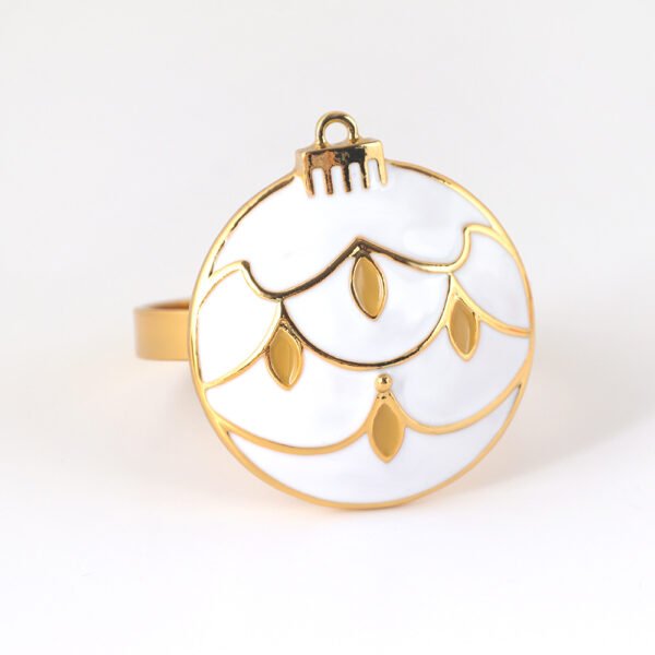 Christmas Snowball Napkin Ring
