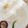 Nordic round PP placemat 38cm beige
