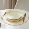 Nordic round PP placemat 38cm beige