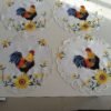 Easter rooster embroidered placemat festive round