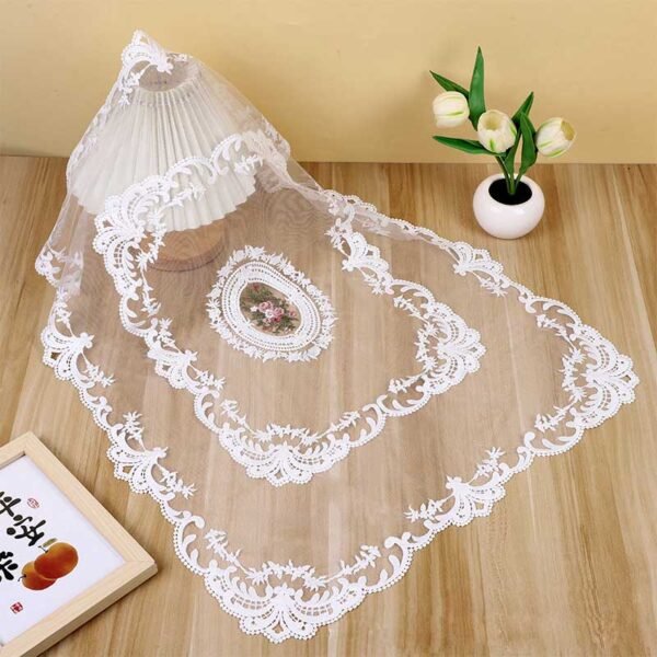 European lace embroidered tablecloth square rectangle floral