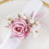 Faux Rose Napkin Ring