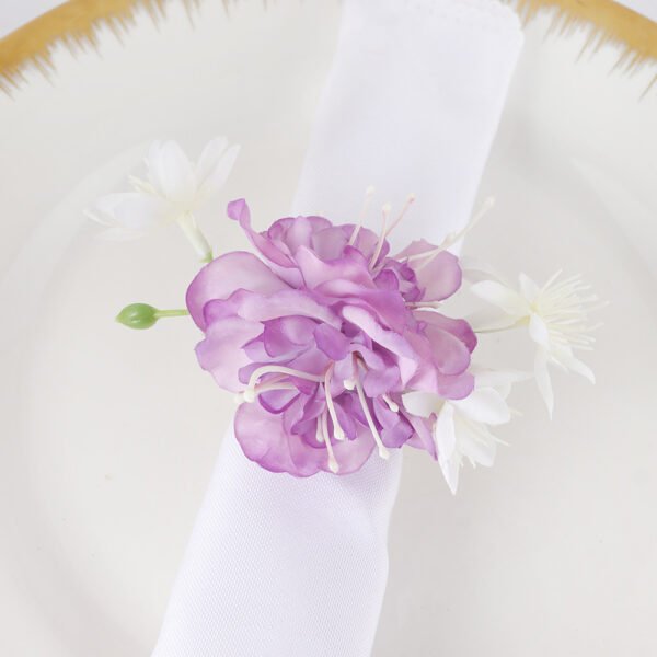 Faux Rose Napkin Ring