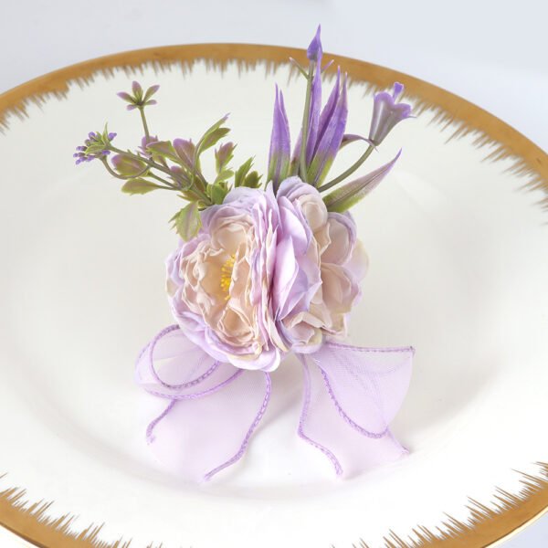 Faux Rose Napkin Ring