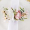 Faux Rose Napkin Ring
