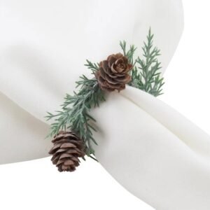 Christmas Fog Pinecone Napkin Ring