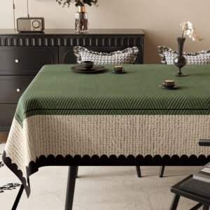 GeoWeave 2025 Luxury PVC Tablecloth – Vintage Style Waterproof Cover