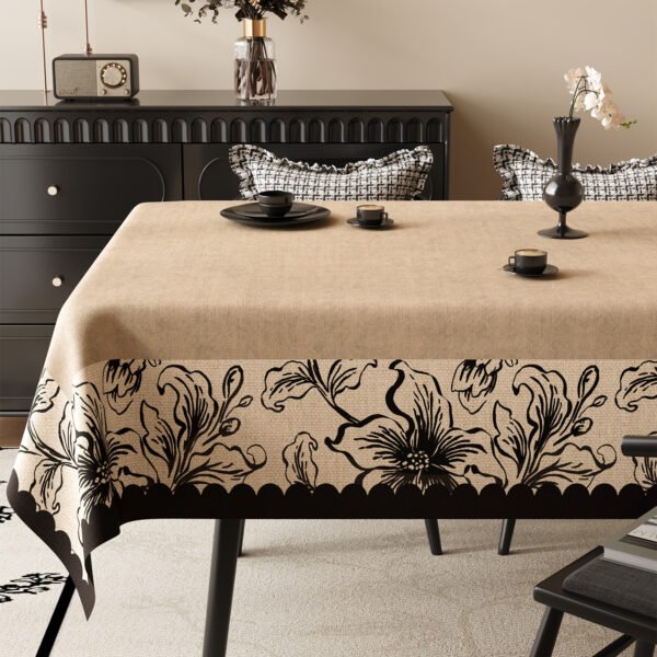 GeoWeave 2025 Luxury PVC Tablecloth – Vintage Style Waterproof Cover (5) GeoWeave 2025 Luxury PVC Tablecloth – Vintage Style Waterproof Cover
