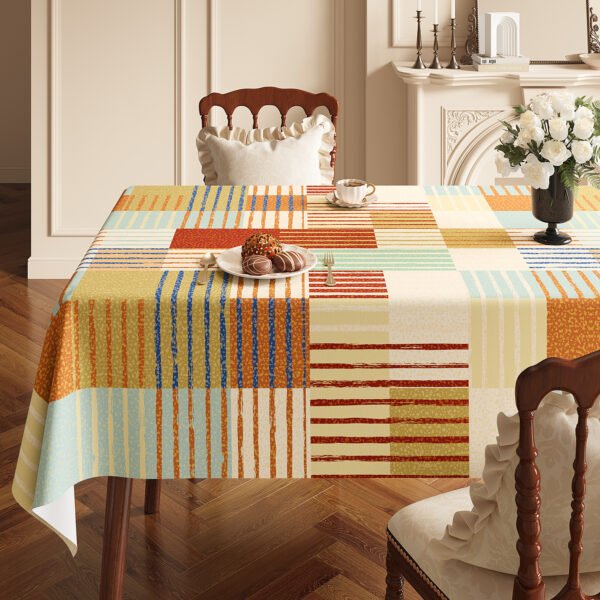 GeoWeave American PVC Tablecloth – Breeze Voyage / Mountain Cabin / Pear Blossom