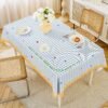 GeoWeave Dopamine PVC Tablecloth – Dreamy Blue and Candy Pop Design (4) GeoWeave Dopamine PVC Tablecloth – Dreamy Blue and Candy Pop Design