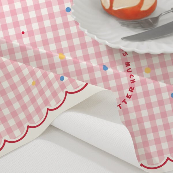 GeoWeave Dopamine PVC Tablecloth – Dreamy Blue and Candy Pop Design (5) GeoWeave Dopamine PVC Tablecloth – Dreamy Blue and Candy Pop Design