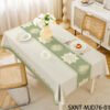 GeoWeave Floral PVC Tablecloth – Beige Green Waterproof Pattern (7) GeoWeave Floral PVC Tablecloth – Beige Green Waterproof Pattern