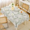 GeoWeave Neutral PVC Tablecloth – Beige Coffee Waterproof Design (2) GeoWeave Neutral PVC Tablecloth – Beige Coffee Waterproof Design