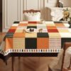 GeoWeave Retro PVC Waterproof Tablecloth – Vintage Floral and Plaid Pattern (1) GeoWeave Retro PVC Waterproof Tablecloth – Vintage Floral and Plaid Pattern