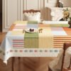 GeoWeave Retro PVC Waterproof Tablecloth – Vintage Floral and Plaid Pattern (2) GeoWeave Retro PVC Waterproof Tablecloth – Vintage Floral and Plaid Pattern