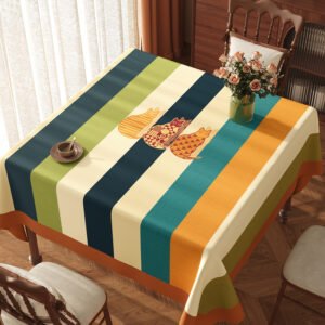 Square Vintage American Tablecloth