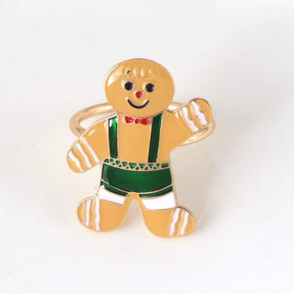 Gingerbread Man Christmas Tree Napkin Ring