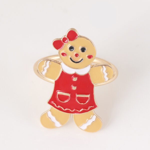 Gingerbread Man Christmas Tree Napkin Ring