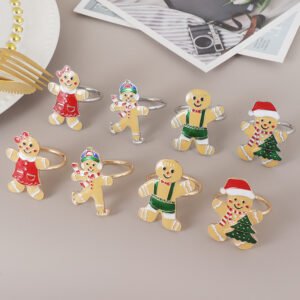 Gingerbread Man Christmas Tree Napkin Ring
