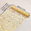 Gold Star Foil Mesh Table Runner