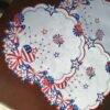Independence Day embroidered placemat (2) Independence Day embroidered placemat patriotic