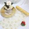 Metallic Foil Organza Snowflake Table Runner