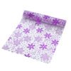 Metallic Foil Organza Snowflake Table Runner