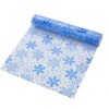 Metallic Foil Organza Snowflake Table Runner